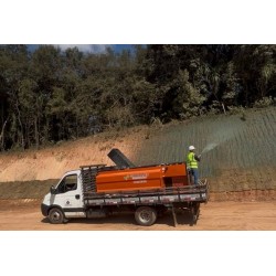 Via Araucária utiliza hidrossemeadura  para proteção de taludes em obras